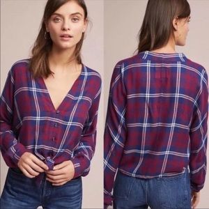 NWT Rails Cropped Toe-Front Flannel